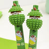 Kiwoo Green Cat Durian click Pen – Fun Cartoon Stationery