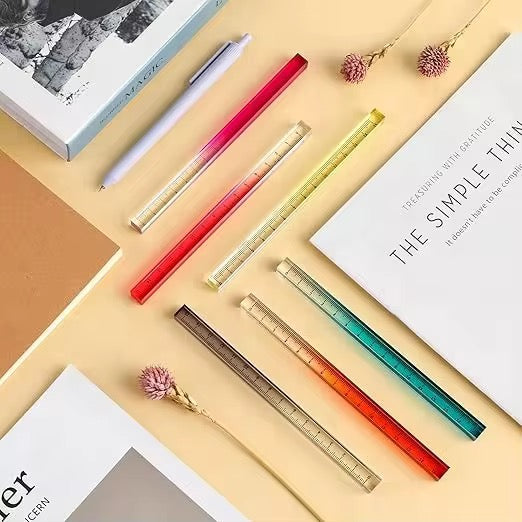 Kiwoo Square Crystal Rulers 🖋️📏
