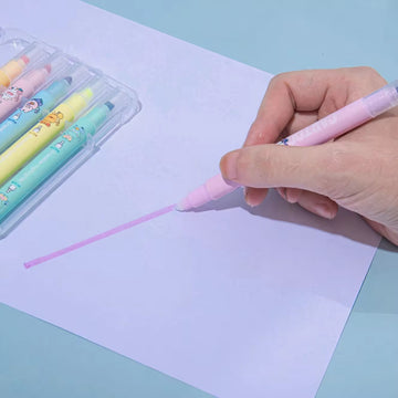 Kiwoo Erase & Glow Highlighters 🌈 (Pack of 6)