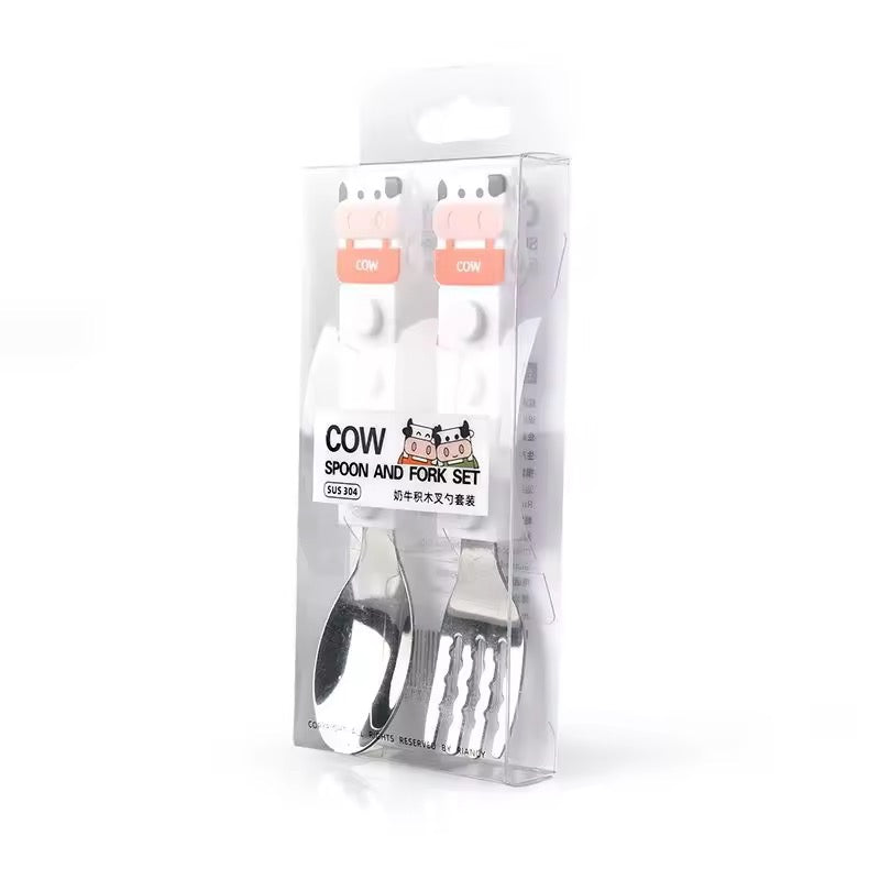 Kiwoo MooMunch Cutlery Set 🐄 🥛