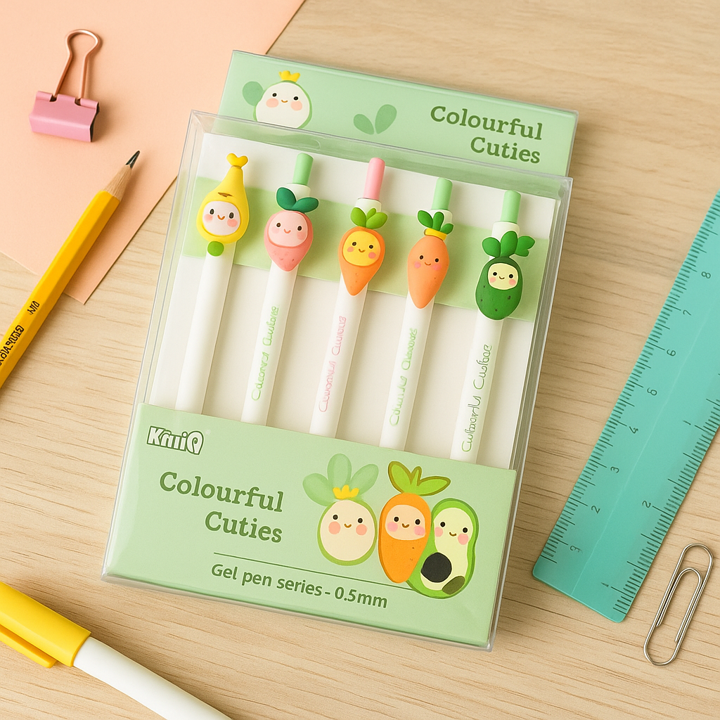 Kiwoo FruityCuties Gel Pens (Pack of 5)๐๐๏ธ