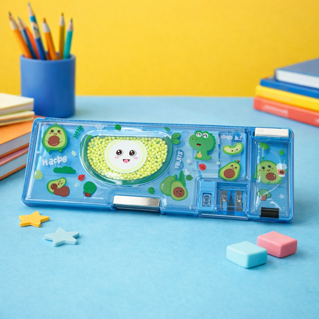 Kiwoo Cute Pop Magnetic Pencil Box 🎒✨