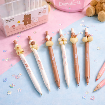 Kiwoo Crystal Bloom Pen Set 🌸✨