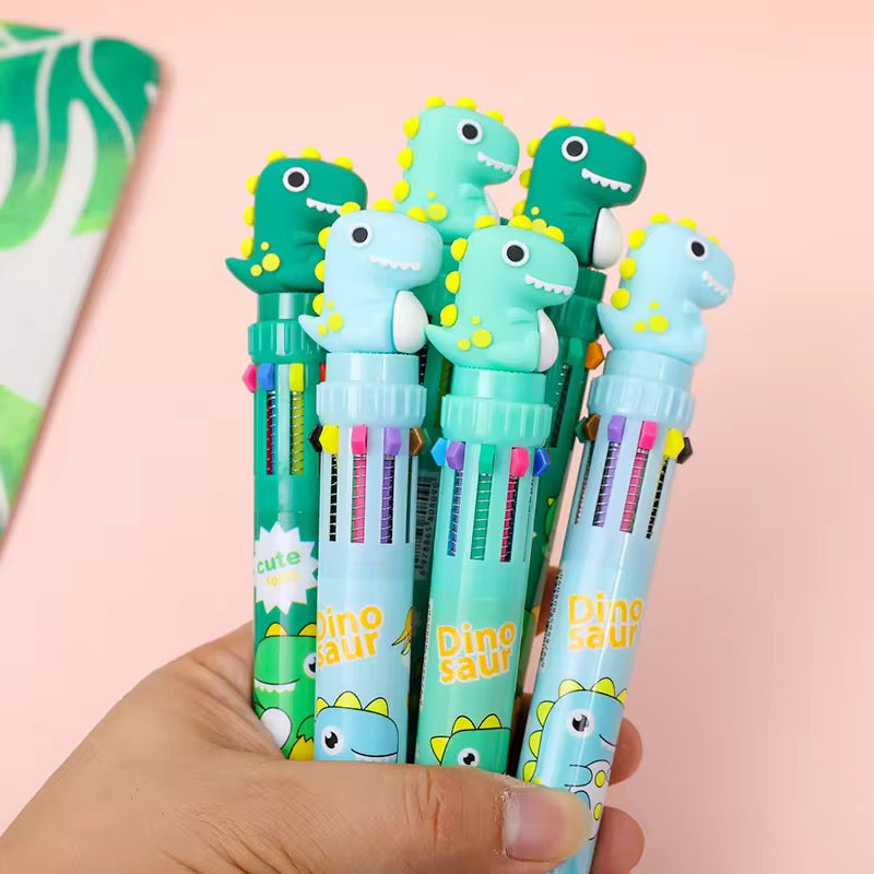 Kiwoo Dino Pop Multi-Colour Ball Pen 🦖✨
