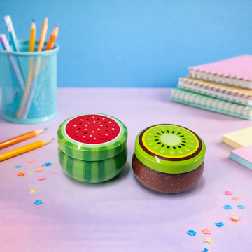 Kiwoo Fruity Twist 2-Hole Sharpener 🍎🍋🍉🥝