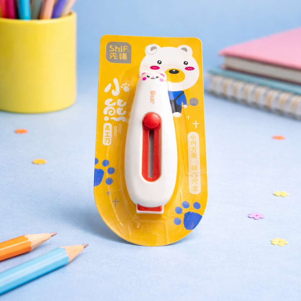 Kiwoo BearBuddy Mini Safety Paper Cutter 🐻✂️