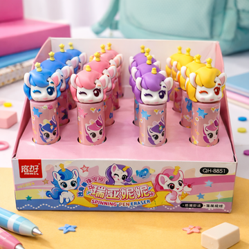 Kiwoo Unicorn Face Push Erasers 🦄