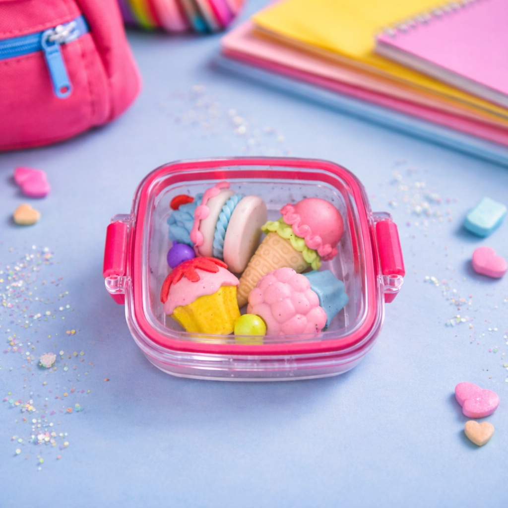 Kiwoo Ice Cream & Shake Tiffin Erasers 🍨🥤 (Assorted)