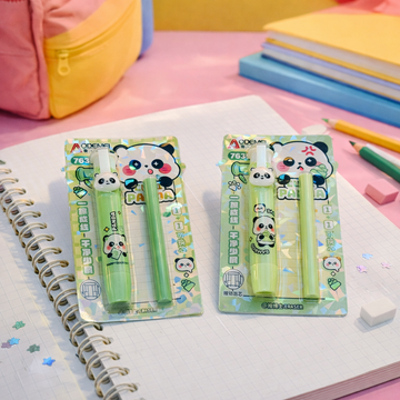 Kiwoo Panda Push Eraser With Refill 🌷