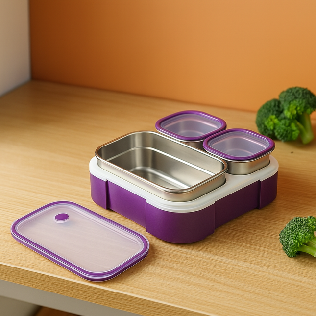 Kiwoo Luxe Trio Bento Lunch Set 🍱✨