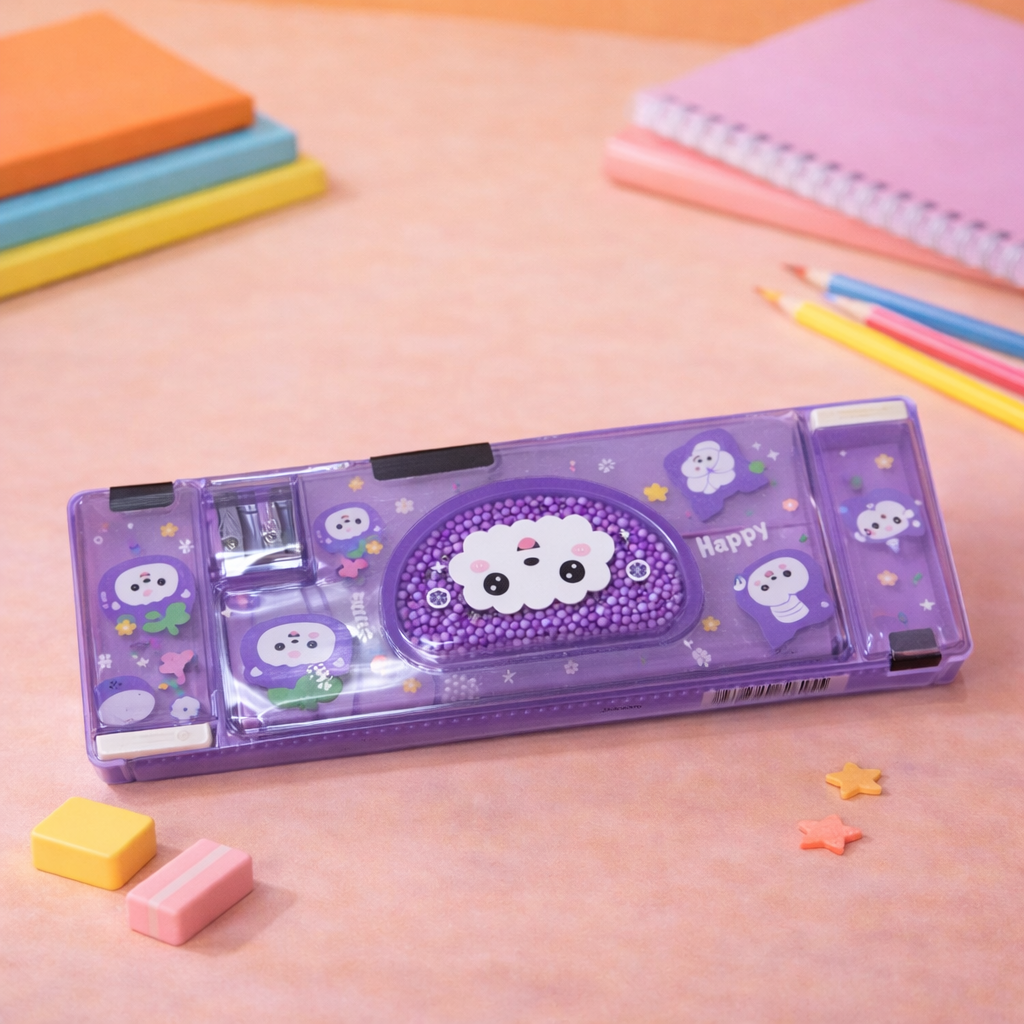Kiwoo Cute Pop Magnetic Pencil Box 🎒✨