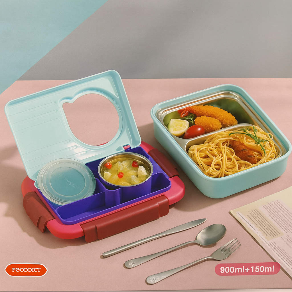 Kiwoo Moly Poly Funbite Bento Lunch Box