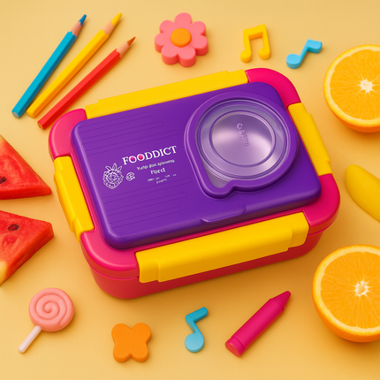 Kiwoo Moly Poly Funbite Bento Lunch Box