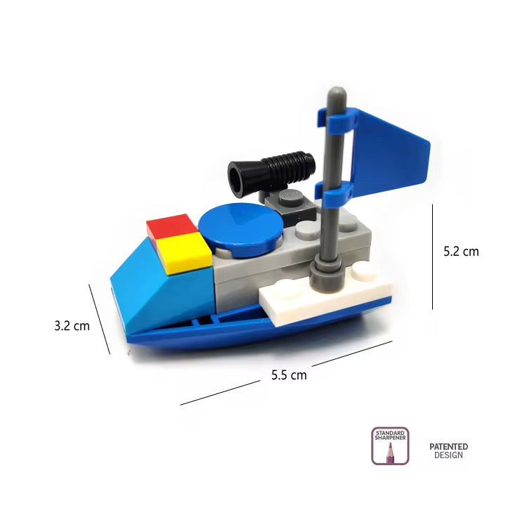 Kiwoo Lego Boat Sharpener 🚤✏️
 (Patrol Yacht)