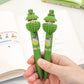 Kiwoo Green Cat Durian click Pen – Fun Cartoon Stationery