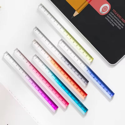 Kiwoo Square Crystal Rulers 🖋️📏