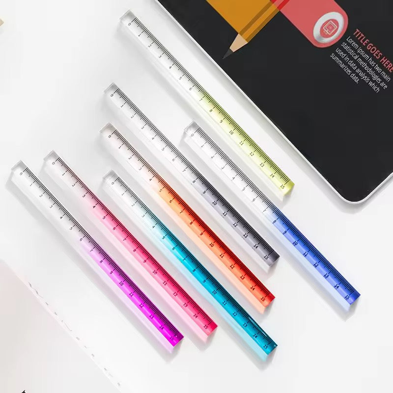 Kiwoo Square Crystal Rulers 🖋️📏