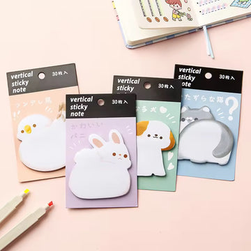 Kiwoo Animal Hug Sticky Notes 🐰🐶🐥🐱 - KIQOO
