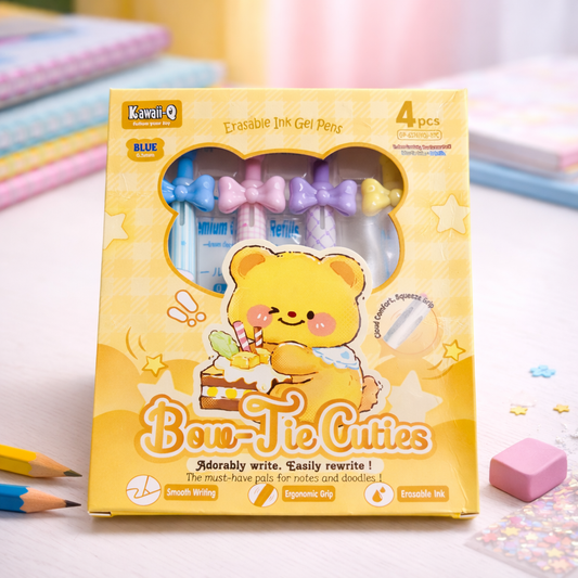 Kiwoo BowBliss Erasable Pen with Refill 🎀✨