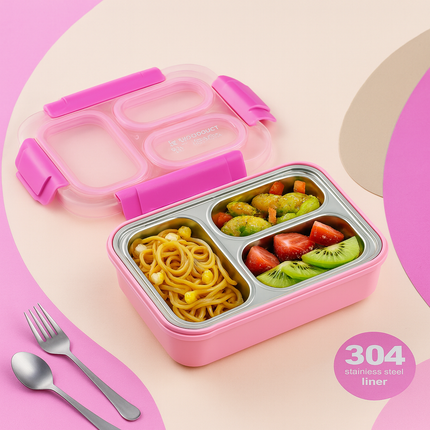Kiwoo Bright Bite Bento Leak-Proof Lunch Box