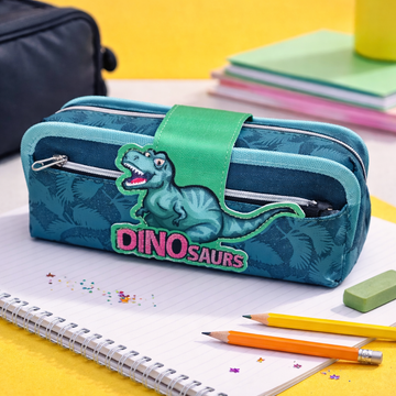 Kiwoo Dino Patch Pencil Pouch 🦖🎒