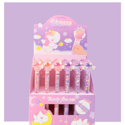 Sparkle Unicorn Glitter Pen – Magical Pastel Stationery✨🦄