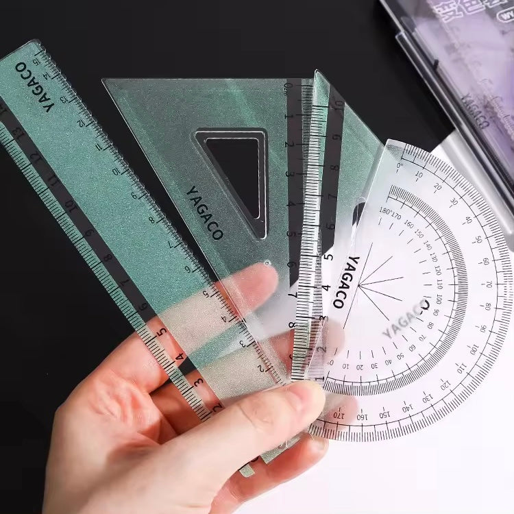 Kiwoo Aurora Crystal Colour-Changing Ruler Set 🌈✨