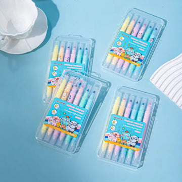 Kiwoo Erase & Glow Highlighters 🌈 (Pack of 6)