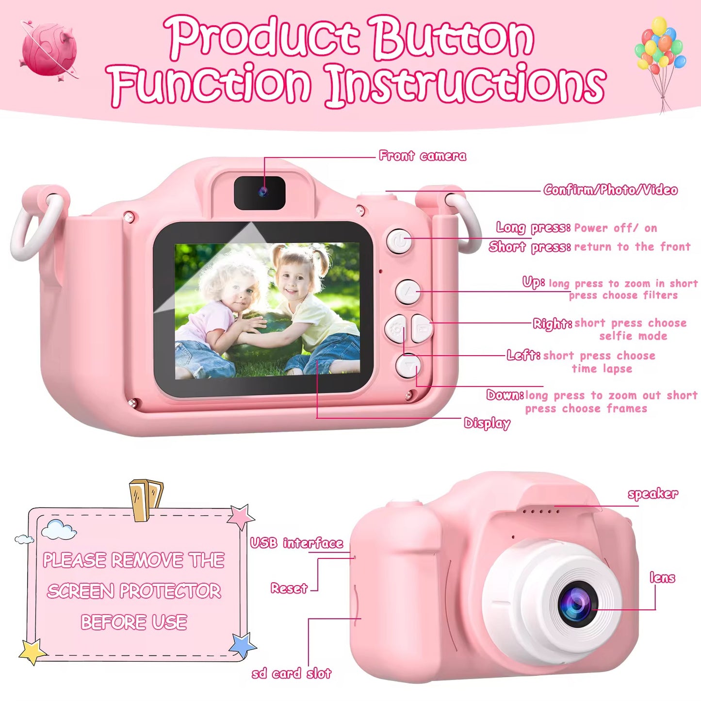 Stylish Kids Digital Camera - KIQOO