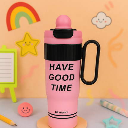 Double drink insulated cup