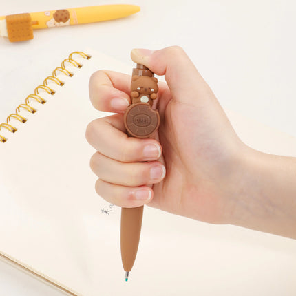 Cookie Bear Pen Set – Cute Dessert-Inspired Stationery 🍪🐻✏️