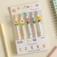 Kiwoo Hi-Flower Gel Pens 🌸🖊️ (Pack of 5)