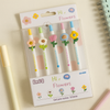 Kiwoo Hi-Flower Gel Pens 🌸🖊️ (Pack of 5)