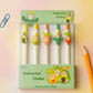 Kiwoo FruityCuties Gel Pens (Pack of 5)🍍🖊️