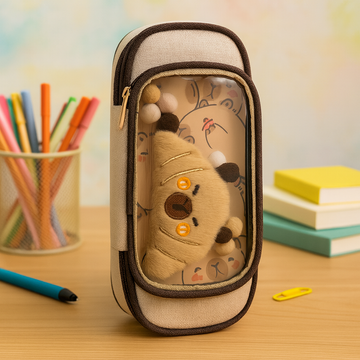 Kiwoo Toasty Pouch Pencil Case 🍞✏️ (Assorted)