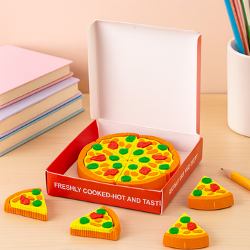 Kiwoo Pizza Eraser Box 🍕
