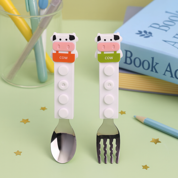 Kiwoo MooMunch Cutlery Set 🐄 🥛