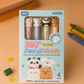 Kiwoo Furry Friends 360° Rotating Erasable Pens 🐼