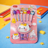 Kiwoo Super Cute Eraser Pencil Set with pencil Toppers 🧁✨