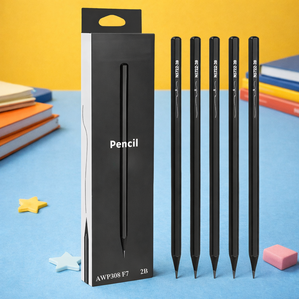 Kiwoo Classic Graphite HB Pencil Set ✏️🖤