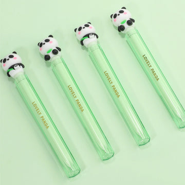Kiwoo Lovely Panda Long Cap Gel Pen 🐼💚