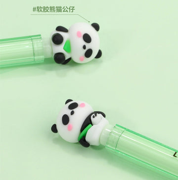 Kiwoo Lovely Panda Long Cap Gel Pen 🐼💚