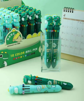 Kiwoo Dino Pop Multi-Colour Ball Pen 🦖✨