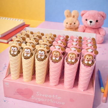 Kiwoo Ice Cream Buddy Gel Pen 🍦🐻✨