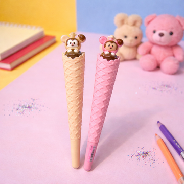 Kiwoo Ice Cream Buddy Gel Pen 🍦🐻✨