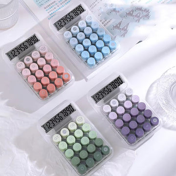 Kiwoo Clear Pop Transparent Calculator 🧮✨