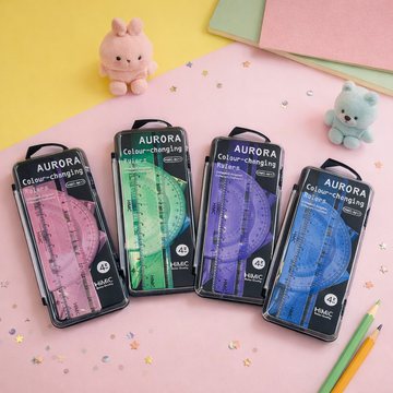 Kiwoo Aurora Crystal Colour-Changing Ruler Set 🌈✨