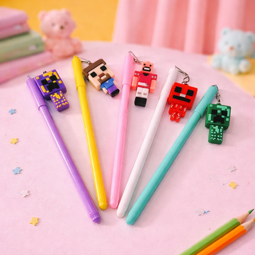 Kiwoo Pixel Buddy Charm Pen 🎮✨