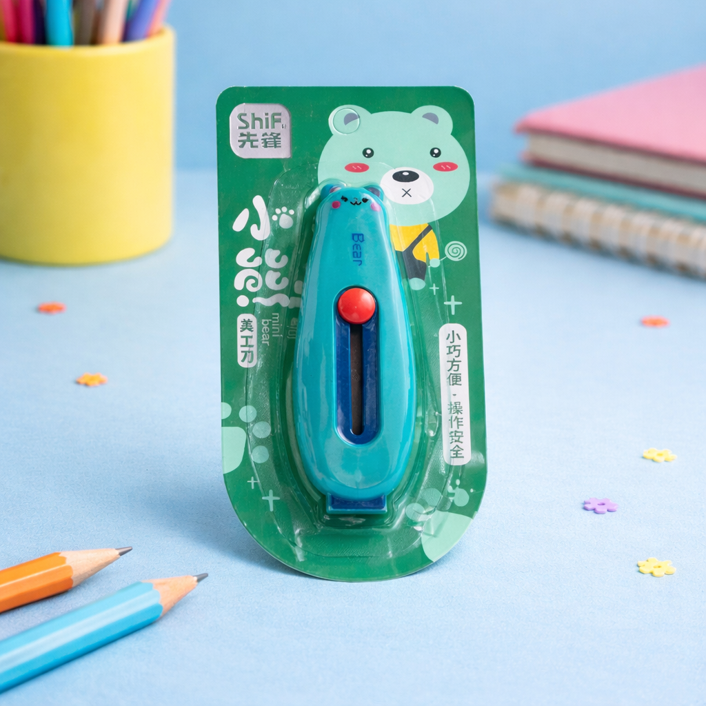 Kiwoo BearBuddy Mini Safety Paper Cutter 🐻✂️