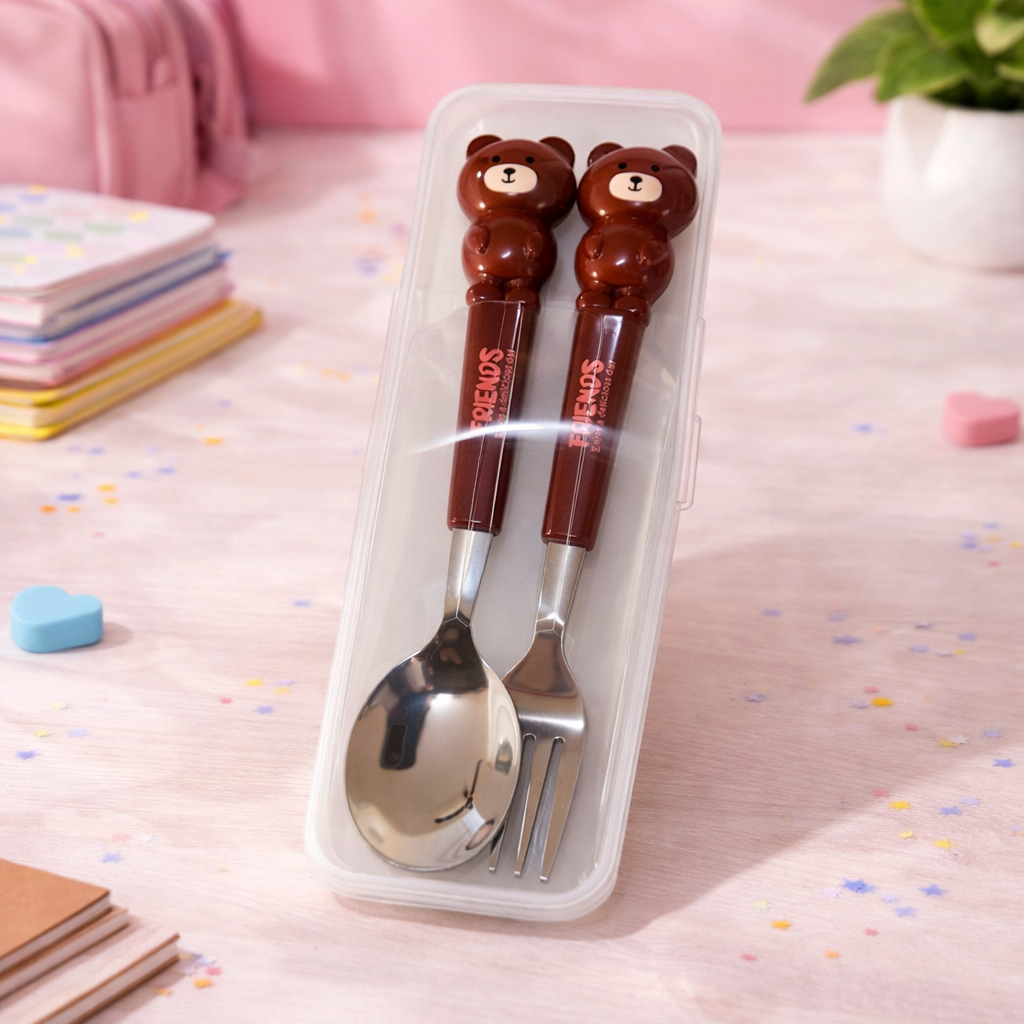 Kiwoo Buddy Spoon & Fork Set 🥄🍴